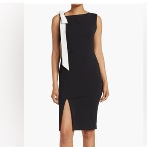 Elegant Black and White Women's Dress